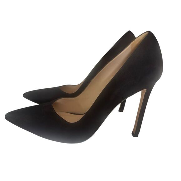 Stuart Weitzman Black Suede Pointy High Heels Size 9 - Picture 3 of 15